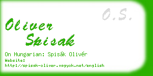 oliver spisak business card